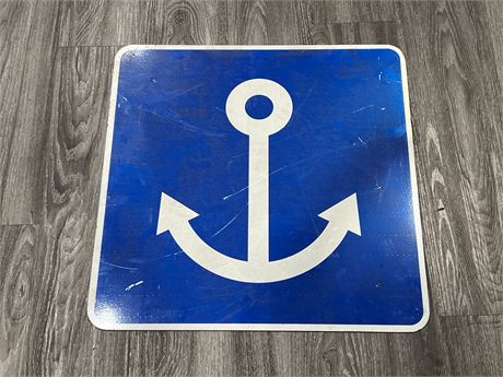 HEAVY METAL ANCHOR SIGN (24”x24”)