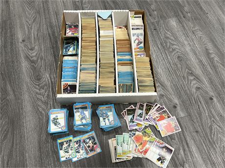 BOX OF 1970s NHL CARDS