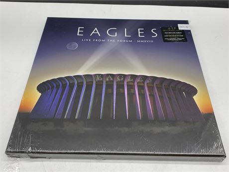 SEALED - EAGLES - LIVE FROM THE FORUM - 4LP BOX SET (Seal damaged)