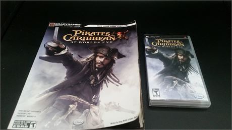 PIRATES OF CARIBBEAN WORLD'S END WITH GUIDE BOOK - PSP