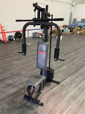 WEIDER FITNESS MACHINE (chess press, lat pull down, quad extension)