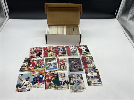 BOX OF NFL CARDS - INCLUDES VINTAGE CARDS