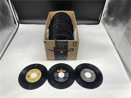 BOX OF MISC 45RPM RECORDS