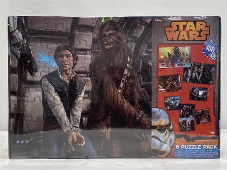 SEALED STAR WARS 8 PUZZLE PACK