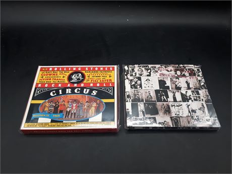 COLLECTION OF ROLLING STONES DELUXE EDITION MUSIC CDS - MINT CONDITION