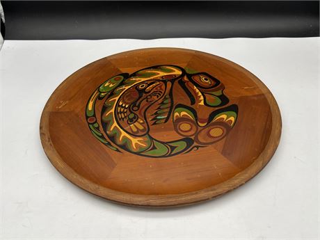 FIRST NATIONS RED CEDAR PLATE - 16”