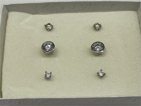 3 925 STERLING SILVER EARING SETS