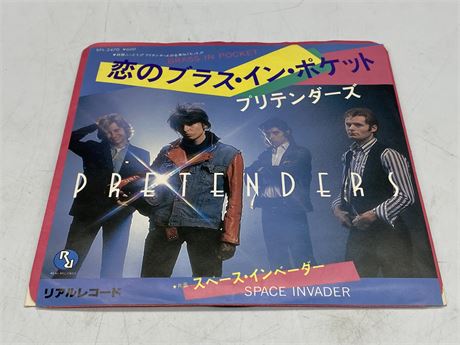 THE PRETENDERS 7” VINYL JAPANESE PRESS - EXCELLENT (E)