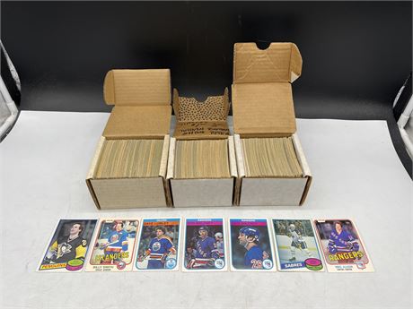 3 BOXES OF 1980’s HOCKEY CARDS