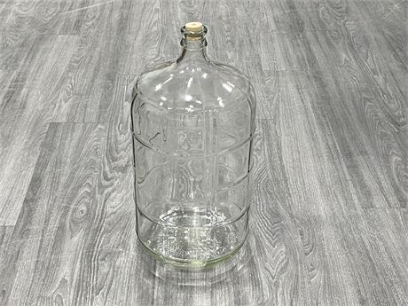 LARGE GLASS JUG - LIKE NEW (11”X22”)