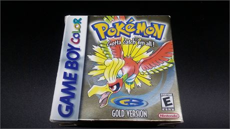 COMPLETE WITH BOX & INST.- POKEMON GOLD (GBC)