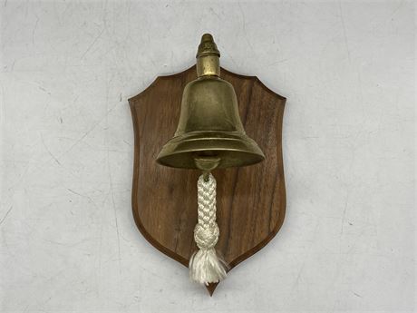 VINTAGE TROLLERS SHIPS BELL FROM PRINCE RUPERT (10”X6.5”)