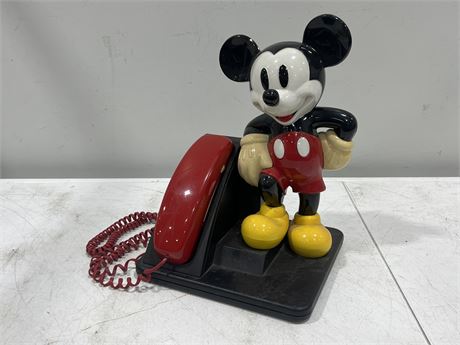 VINTAGE MICKEY MOUSE PHONE (14.5” tall)