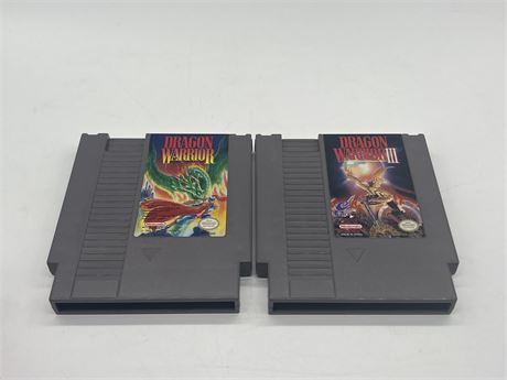 DRAGON WARRIOR 1 & 3 - NES