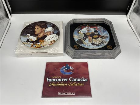 02’/03’ CANUCKS MEDALLION COLLECTION /BURE & MCLEAN COLLECTORS PLATES