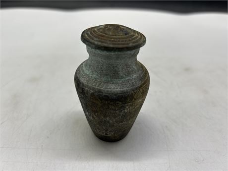VERY EARLY MINIATURE CHINESE URN - 3”
