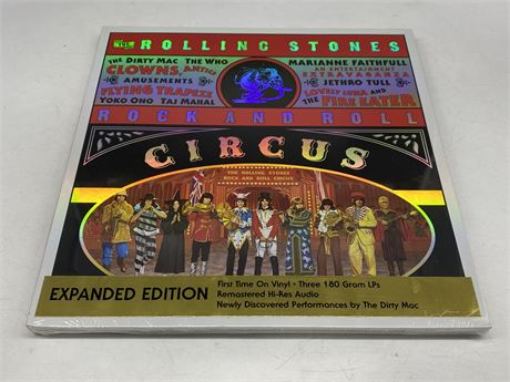 SEALED - THE ROLLING STONES - ROCK & ROLL CIRCUS EXPANDED EDITION TRIPLE VINYL
