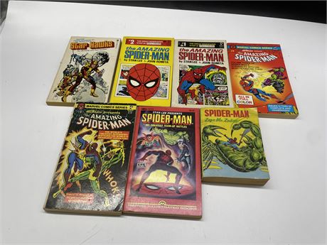 7 POCKET COMIC BOOKS MOSTLY SPIDER-MAN 1970’S