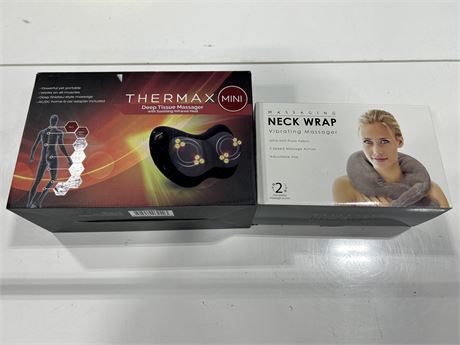 THERMAX MASSAGER & NECK WRAP MASSAGER - BOTH NEW