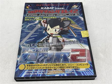 KARAT PRO ACTION REPLAY 2 JAPANESE FOR PS2