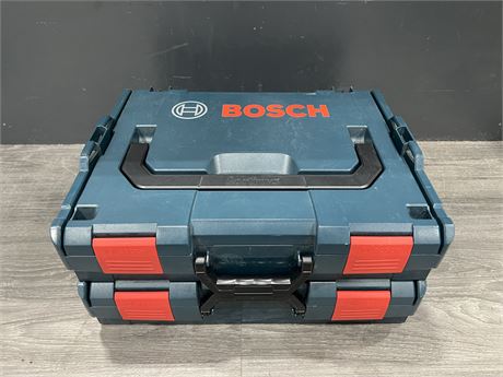 2 STACKABLE BOSCH TOOL BOXES - 17”x14”x4” EACH