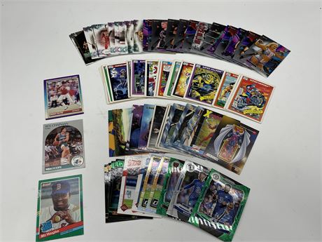 ASSORTED COLLECTABLE CARDS - INCLUDES WRESTLING, COMIC, MOVIE AND SOCCER CARDS