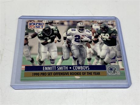 1991 EMMITT SMITH PRO SET OFFENSIVE ROOKIE OF THE YEAR - MINT