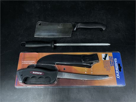 NEW SHIMANO FILLET KNIFE W/ PREMIER CLEVER