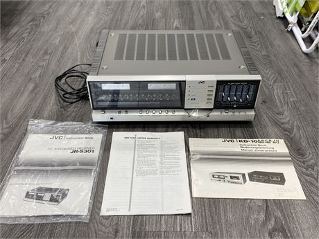 VINTAGE JVC S301 INTEGRATED RECEIVER W/MANUAL