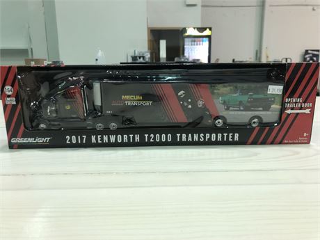 NEW GREENLIGHT KENWORTH TRANSPORTER LIMITED EDITION COLLECTABLE