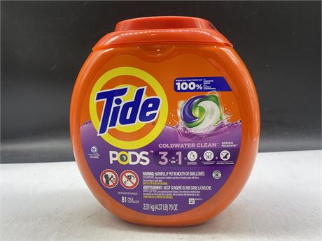 NEW TIDE PODS COLDWATER CLEAN DETERGENT