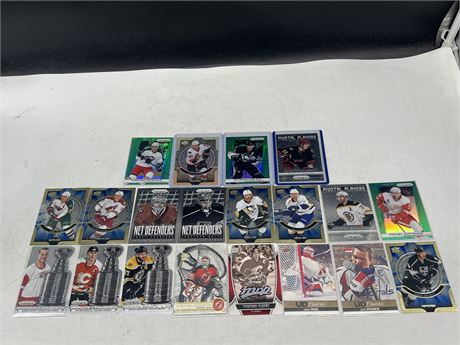 LOT OF MISC HOCKEY CARDS, NET CARD, UD CANVAS, IMMORTALIZED & ECT