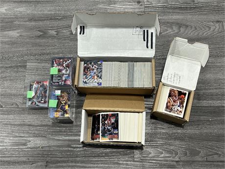 6 BOXES OF LATE 90’s BASKETBALL SETS & EXTRAS