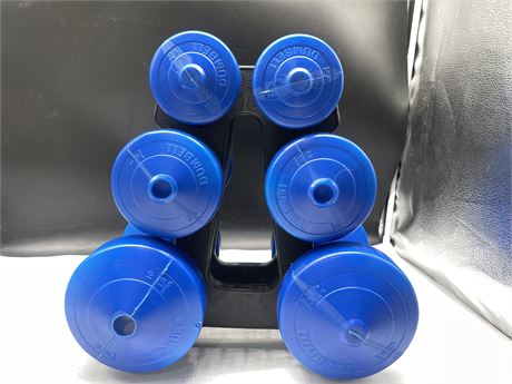 DUMBBELL SET WITH STAND