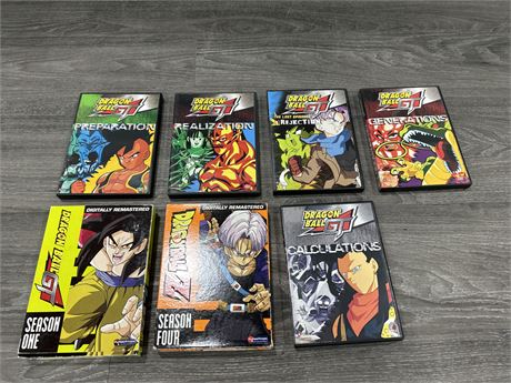 7 DRAGON BALL DVDS, GOOD CONDITION