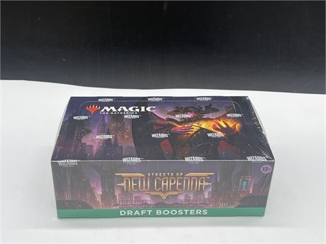 SEALED MAGIC THE GATHERING STREETS OF NEW CAPENNA - DRAFT BOOSTER BOX