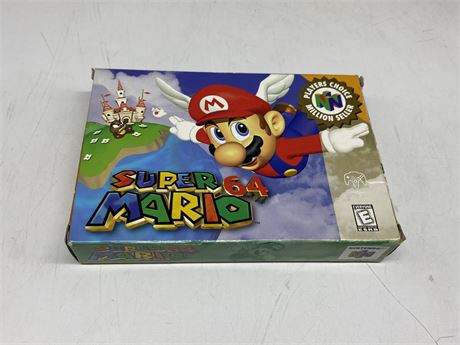 N64 SUPER MARIO 64 W/BOX & INSTRUCTIONS (Good condition)