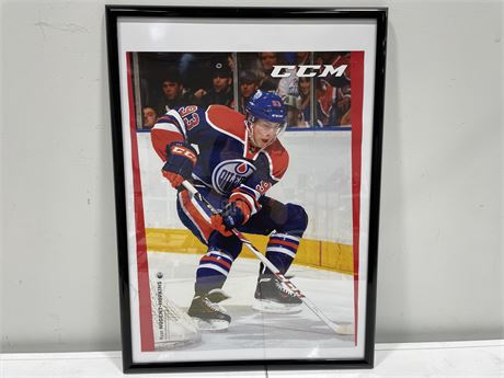 CCM FRAMED PROMO POSTER FEATURING RYAN NUGGET HOPKINS - HTF (21”X29”)