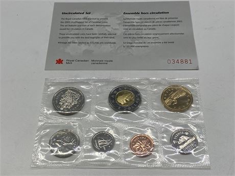 CANADIAN MINT 2003 PROOF COIN SET