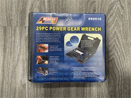 NEW 29PC POWER GEAR WRENCH SET