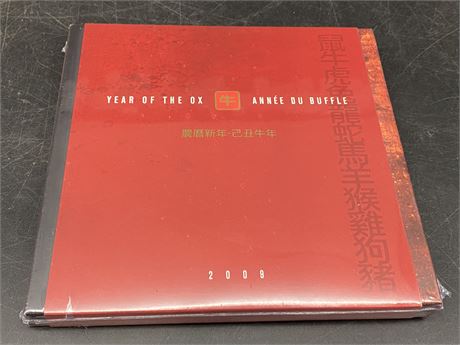 LIMITED EDITION LUNAR NEW YEAR - YEAR OF THE OX COIN & STAMP SET (Unopened)