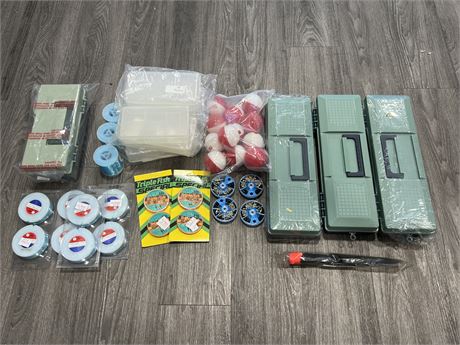LOT OF NEW FISHING SUPPLIES