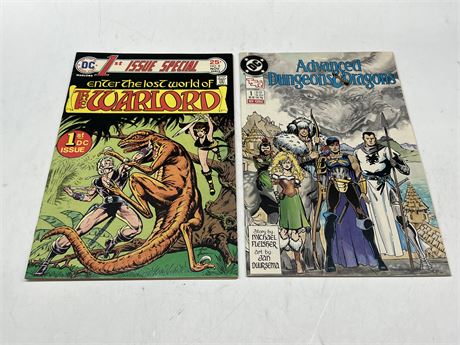 THE WARLORD #1 & ADVANCED DUNGEONS & DRAGONS #1