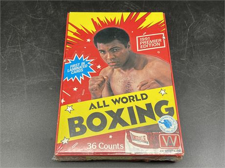 FACTORY SEALED ALL WORLD BOXING 91’ PREMIER EDITION PACKS (36)