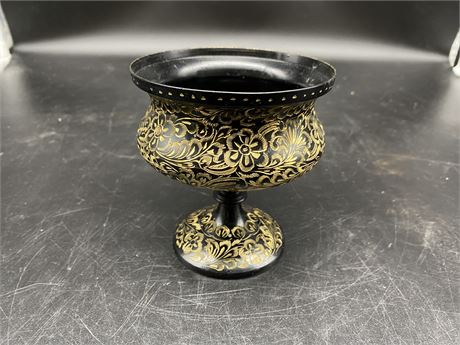HAND CARVED DECORATIVE CUP