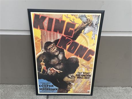 KING KONG FRAMED PRINT 28”x41”