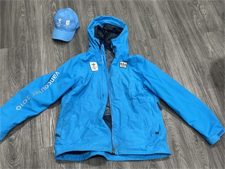 2010 VANCOUVER OLYMPIC JACKET LIKE NEW + NEW HAT