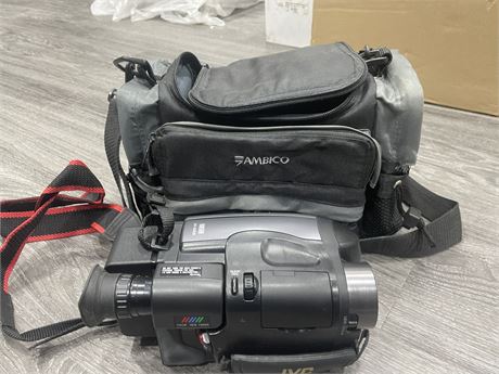 JVC VIDEO CAMERA WITH CASE