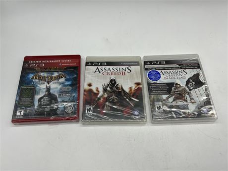 3 SEALED PS3 GAMES