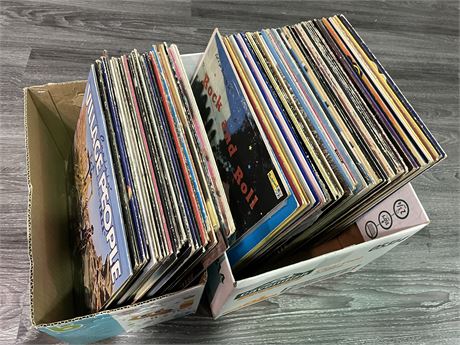 ~90 ASSORTED RECORDS